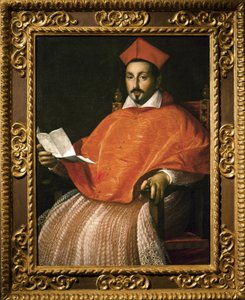 Portrait du cardinal Scipione Borghese (Scipione Caffarelli-Borghese) (1577-1633) par Ottavio Leoni - Ottavio Mario Leoni