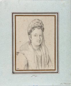 Portrait de Costanza Sforza di Santa Flora (1550-1617), Duchesse de Sora et épouse de Giacomo Boncompagni Dessin par Ottavio Leoni (1578-1630) Gênes, Musei di Strada Nuova, inv 2431 - Ottavio Mario Leoni