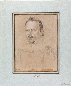 Portrait de Vincent I de Gonzague, Duc de Mantoue (1562-1612) Dessin par Ottavio Leoni (1578-1630)