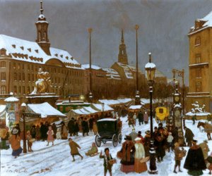 Striezelmarkt sur la place Neustädter