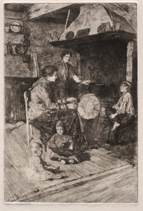Gravures de Venise : Les dentellières