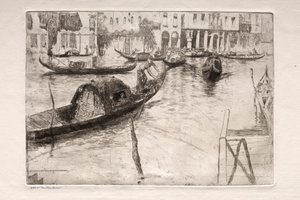 Gravures de Venise : Traghetto San Felice