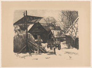 Ferme enneigée