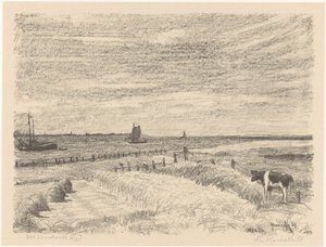 Nes (Ameland) - Otto Hanrath (signed by artist)