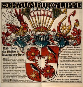 Schaumburg-Lippe. Rang des princes de Schaumburg-Lippe