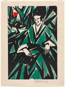 Femme en vert - Otto Lange