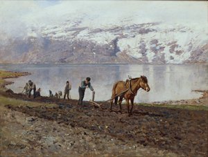 Labour avec des chevaux