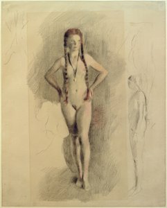 Fille avec médaillon