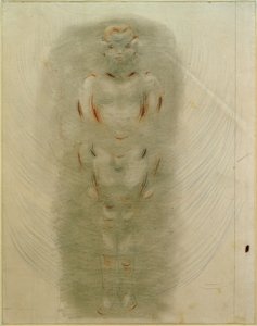 Garçon nu debout. De la série Rose - Otto Meyer Amden