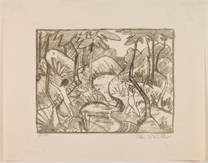 Paysage forestier, du portfolio « Otto Müller »