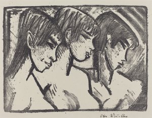 Trois filles de profil - Otto Müller