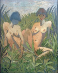 Deux filles dans les roseaux