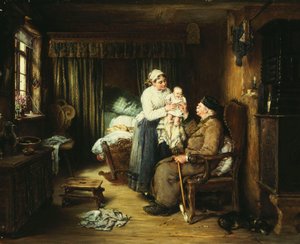 La visite du grand-père, 1889