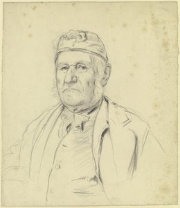 Portrait du vieux meunier de Streatley () - Otto Scholderer