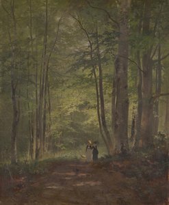 Intérieur de forêt avec personnages