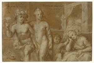Conséquences de la fréquentation de Bacchus et Vénus - Otto van Veen