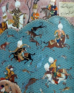 Scène de chasse en présence du sultan Murad II (Murat) (1404-1451) - Ottoman School