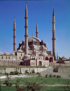 Vue de la mosquée de Selimiye (1575) - Ottoman School