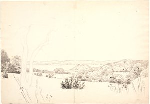 Paysage avec vue sur le lac Skarrit - P.C. Skovgaard