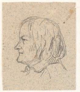 Portrait de profil de Thorvaldsen - P.C. Skovgaard