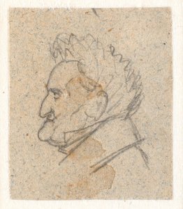 Portrait de profil du peintre de fleurs C.D. Fritzsch