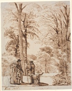 Chemin forestier avec figures. Islinge - P.C. Skovgaard
