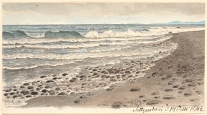 Rivage avec vue sur le Kattegat vers Kullen - P.C. Skovgaard