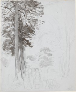Étude pour "Forêt de hêtres en mai" - P.C. Skovgaard