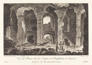Vue des ruines d