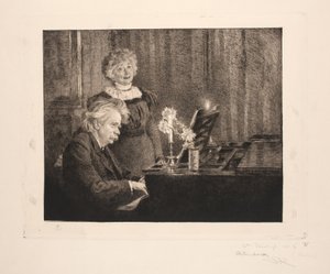 Edvard et Nina Grieg au piano - Peder Severin Krøyer
