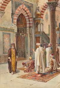 Musulmans en prière, fin des années 1800-début des années 1900