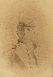 Carte cabinet du Col. Charles Young en tant que cadet à West Point