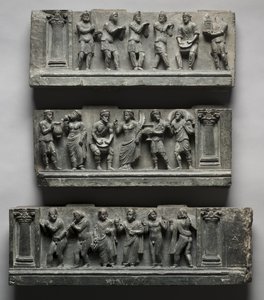 Relief bacchanal, Pakistan, Gandhara, région de Buner, début de la période Kushan (1-320 après J.-C.) - Pakistani School