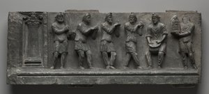 Relief bacchanal, Pakistan, Gandhara, région de Buner, début de la période Kushan (1-320 après J.-C.) - Pakistani School