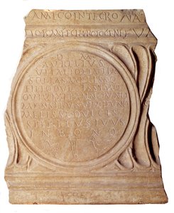 Art paléochrétien : Épitaphe chrétienne de Melissus. De Rome, Paris, Musée du Louvre - Paleo Christian Paleo Christian