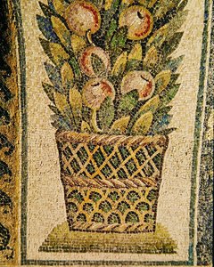 Un panier de fruits, c.430 AD (mosaïque)