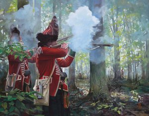 77th Highlanders, 2017 (huile sur toile) - Pamela Patrick White