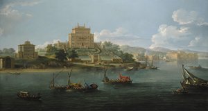 Vue de la Villa Costaguti et de la Villa Pamphilj entre Anzio et Nettuno