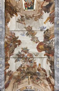 Voûte avec fresques, vers 1696-97