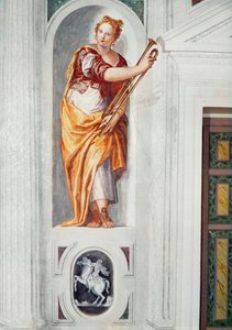 Musicien avec un cor, vers 1560-1568