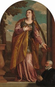 Sainte Lucie et un donateur, c. 1585-1595