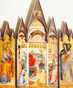 Retable de la Nativité de la Vierge par Paolo di Giovanni Fei (circa 1345-circa 1411) - Paolo di Giovanni Fei