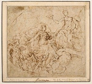 Étude de la Couronnement de la Vierge pour Santa Maria della Steccata, Parme