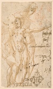 Étude de trois figures nues