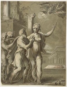 Auguste et la Sibylle Tiburtine - Parmigianino