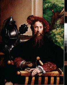 Portrait de Galeazzo Sanvitale, duc de Fontanellato, époux de Paola Gonzaga, 1524