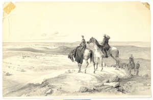 Florence Nightingale et M. Bracebridge sur la colline de Cathcart surplombant Sébastopol le 8 mai 1855 - Parthenope Nightingale