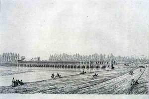Pont Allah Verdi Khan, à Ispahan, de 
