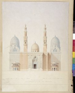 Architecture : projet de façade principale de la mosquée d