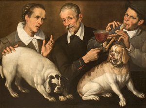 Joueur de zufolo, 1585-1590
